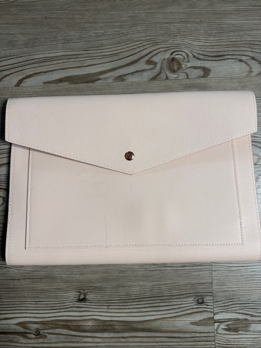 Blush Envelope Clutch Wristlet - Sleek Minimal Design